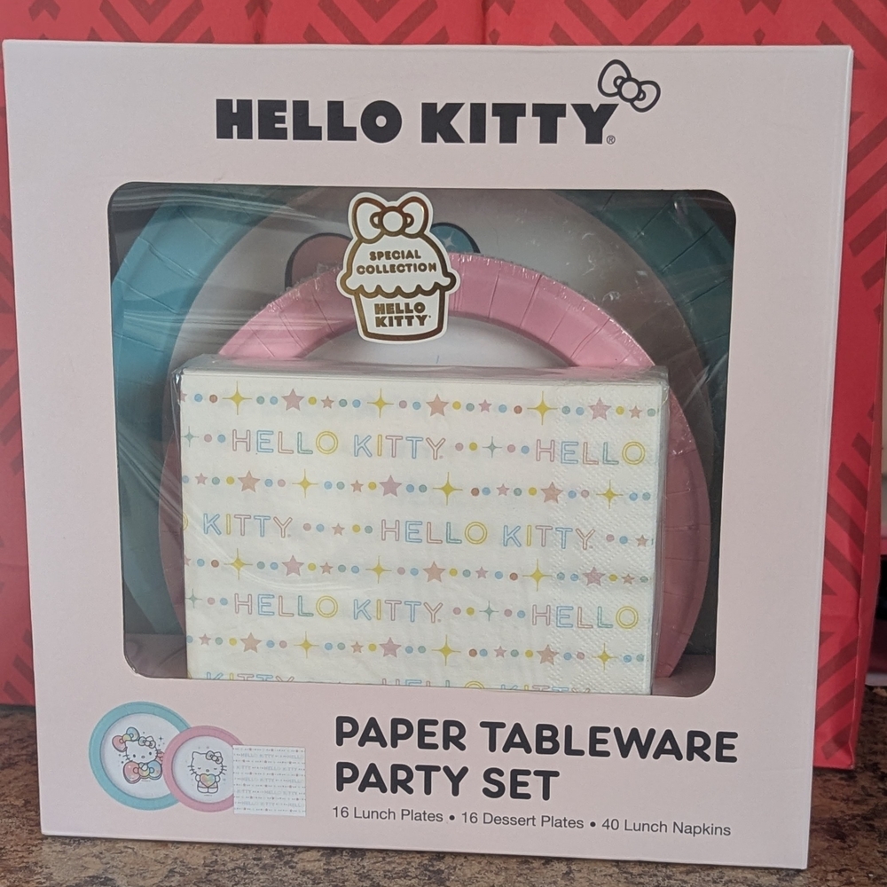 Hello Kitty Paper Tablewear Part Set